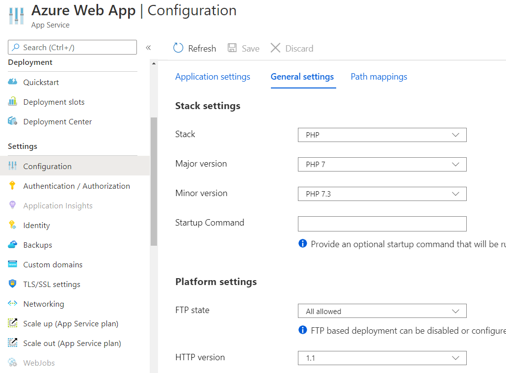 Static Website hosting in an Azure Storage Account